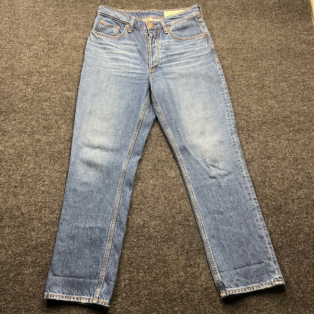 Rag & Bone Nina High-Rise Ankle Cigarette Jeans Blue Medium Wash Size 26